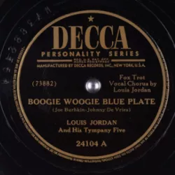 Boogie Woogie Blue Plate