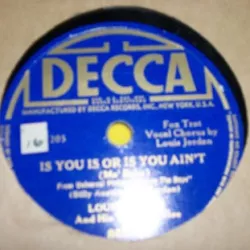 Is You Is, or Is You Ain't