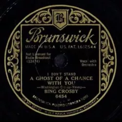 (I Don't Stand) A Ghost of a Chance with You