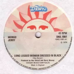 Long Legged Woman Dressed in Black