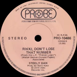 Rikki Don't Lose That Number